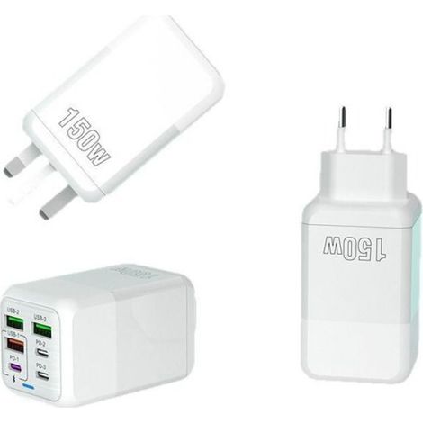 Chargeur multiport 150 W avec charge rapide (3U+3PD) et compatible avec les prises de chargeur européennes(L29) (1/5)