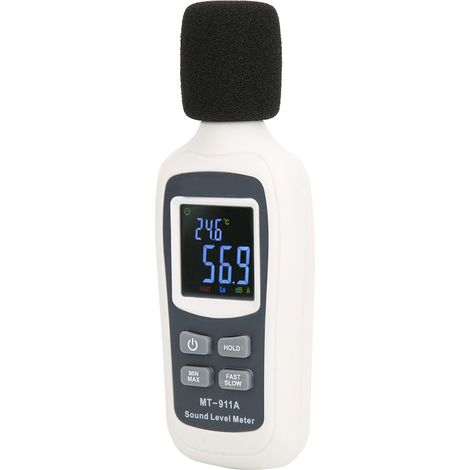 MT-911A Digitales Schallpegelmessgerät mit LCD-Anzeige (35 dB–135 dB) und Sprachtester für Geräuschpegel (1/5)
