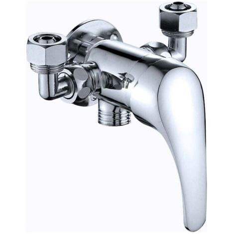 BUNTHAUS Duschmischer Duschmischer, G1/2 Zoll Duscharmaturen Körperventil Badezimmer Multifunktionales T-Eckventil-Set Duscharmatursystem Duschgriff (1/5)