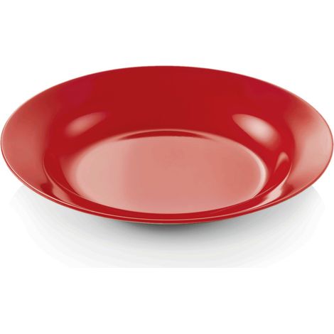 Assiette creuse mélamine Ø 20 cm rouge lot de 12 - Was Germany (1/2)