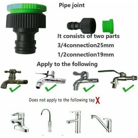 Tuyau d'arrosage extensible de 30 m, tuyau arrosage flexible avec buse de pulvérisation à 8 modes, tuyaux d'arrosage rétractable anti-fuite avec raccords de 1,9 cm, 1,2 cm (1/4)