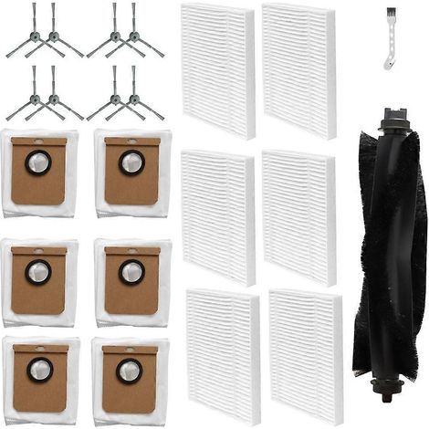 Ersatzteile für den Eufy L60/ L60 SES/ L50/ L50 SES Saugroboter: Hauptseitenbürste, HEPA-Filter, Staubbeutel