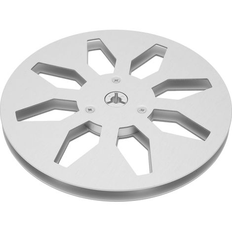 Bobine vide 1/4 de pouce en alliage d'aluminium, 7 pouces, 8 trous, pour machine universelle, argentée (1/5)