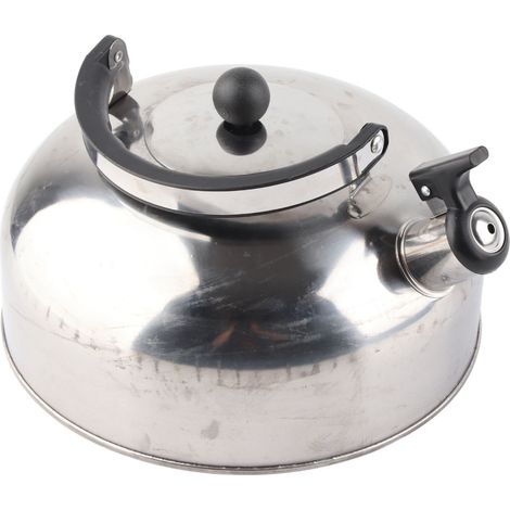 Bouilloire sifflante en acier inoxydable 3L, chauffe rapide avec boutons à une touche, poignée isolée pour la maison (1/5)