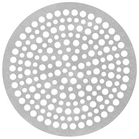 Filtre de vidange d'évier, filtre de sol rond en acier inoxydable, grille de drainage, filtre de douche, maille anti-blocage, grille de drainage de douche pour salle de bain, cuisine, toilettes (82 mm (1/5)