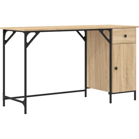 Maison Exclusive - Computertisch Sonoma-Eiche 131x48x75 cm Holzwe