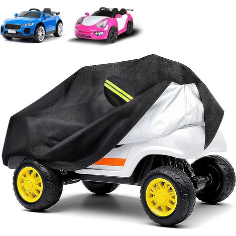 Bâche de protection pour jouets de voiture pour enfants, avec miroir, imperméable, protection UV, protection solaire, avec bandes réfléchissantes, pour l'intérieur et l'extérieur (1/5)