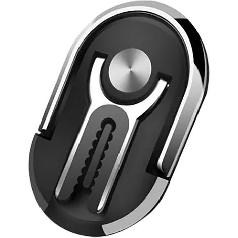 Support de téléphone de voiture, mains libres, Angle réglable, maintien serré, support léger, noir (1/5)