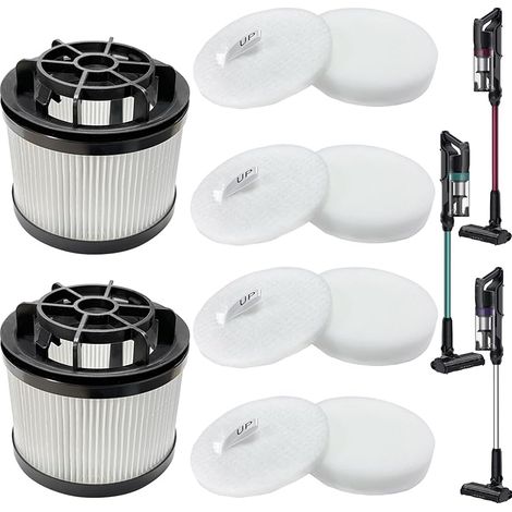 Filtre d'échappement T119 avec lot de 4 préfiltres moteur S143, compatible avec les aspirateurs sans fil Hoover HF1 PLUS : HF1P10P 011, HF1P10H 011, HF1P10PX 011, HF1P10HX 011, HF1P10P 001 (1/5)