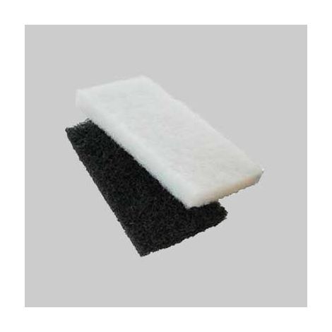 Ricambio tampone in fibra 25x12 cm - nero