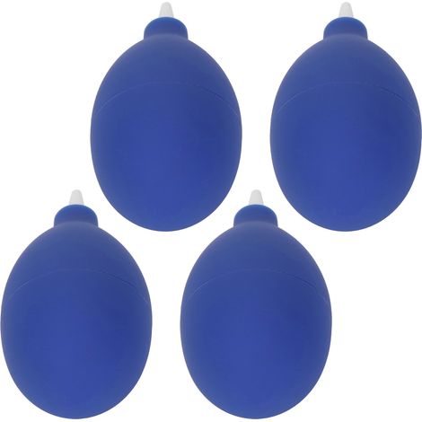 4-teiliges blaues Handgebläse-Set, Gummigebläseballon mit Rückschlagventil, leistungsstarker Luftreiniger für Objektive, Handys und Laptops. (1/5)