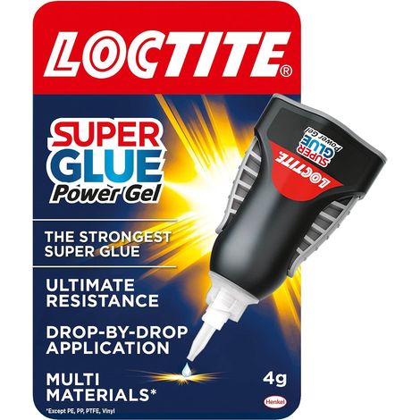 Super Glue Power Flex Control - Gel de colle flexible avec formule anti-goutte pour applications verticales, colle transparente avec buse précise, 1 x 3 g (1/5)