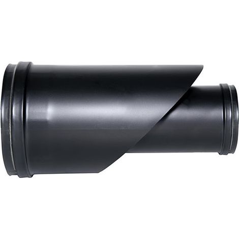 Canna fumaria tubo coassiale Raccordo coassiale  nero D. 100/150 CE in acciaio 316 per stufa pellet  Made in Italy UNI 1856/2