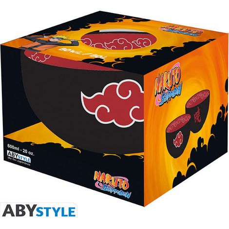 Abystyle ABYBOL068 Naruto Shippuden Ciotola Akatsuki 600 ml Gres colore Nero