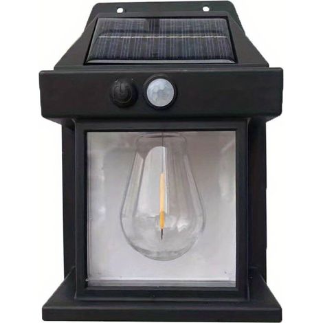 APPLIQUE LAMPADA LED MURO PARETE PER ESTERNO SOLARE CREPUSCOLARE GIARDINO TE-B0595 (1/3)
