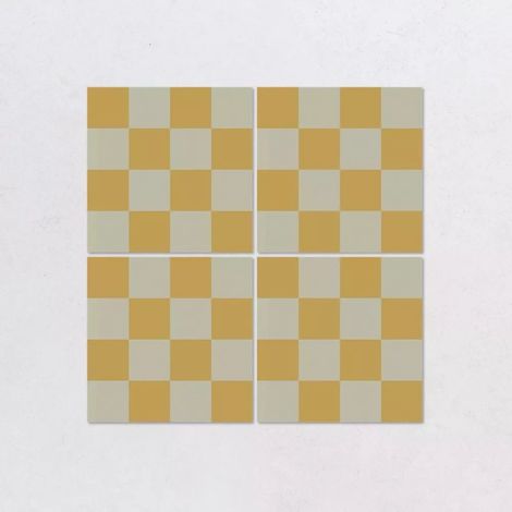 Carrelage Effet Damier MAKAI 20x20 cm Ocre Makai (1/2)