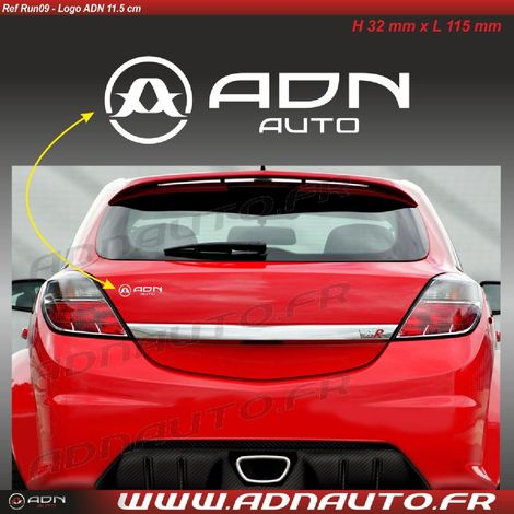 Autocollant ADNAuto horizontal Blanc 11.5cm