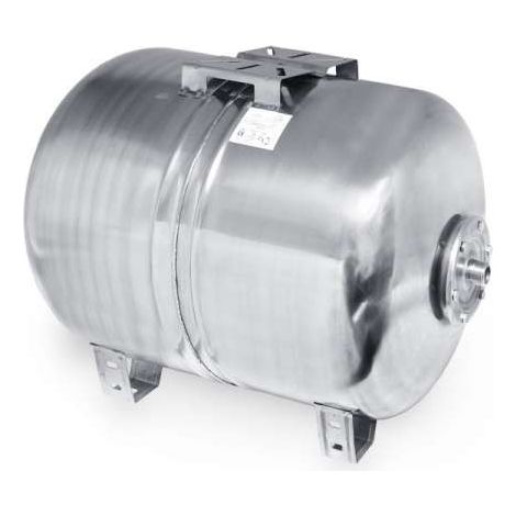 Edelstahl Ausdehnungsgefäß 100l INOX für Hauswasserwerk horiz. für Jetpumpe Membranausdehnungsgefäß