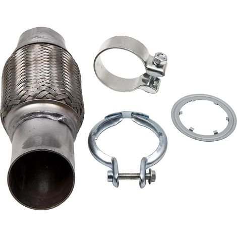 Filtre à particules diesel DPF, diamètre d'entrée 50 mm, diamètre de sortie 55 mm, longueur totale 200 mm, pièce haute performance, réduit les émissions de plus de 95% (1/5)