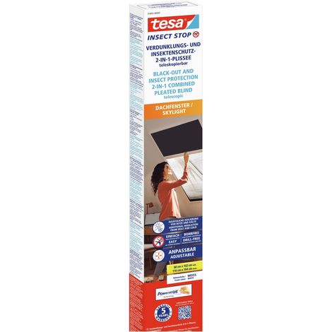 tesa Insect Stop 55805-00000-00 Moustiquaire pour fenêtre de toit (l x H) 1.16 m x 1.64 m anthracite 1 pc(s) (1/5)