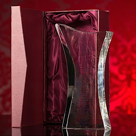 Estatuilla de cristal grande para grabar o imprimir, con estuche decorativo. (1/5)