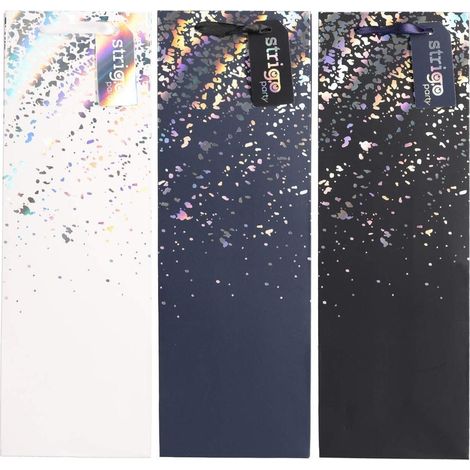 Sacchetto regalo per feste 12x36x9cm mix strigo