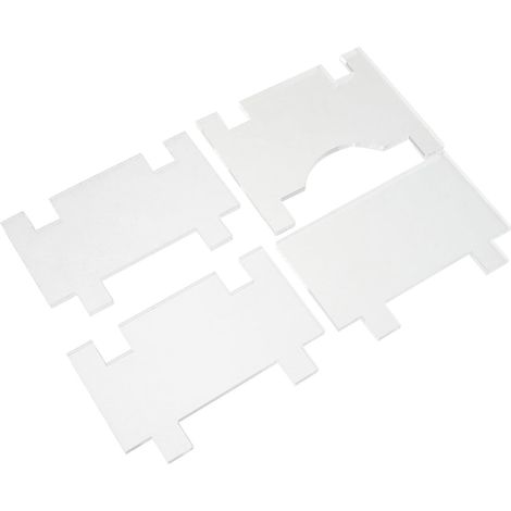 Entretoises Murales Protection Invisible Rayures en Acrylique Transparent 4 Pièces pour Meubles Adaptées pour Lit et Appareils sur Parquet ou Chambre (1/5)