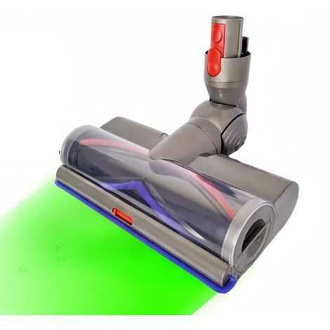 Cabezal de repuesto compatible con las aspiradoras inalámbricas Dyson V7, V8, Cyclone V10, V11 y V15. Cabezal de succión ajustable con luz LED verde para alfombras, moquetas y suelos de madera. (1/4)