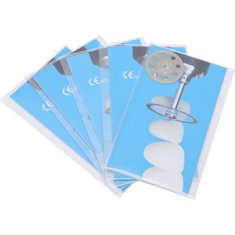 Lot de 5 disques abrasifs double face fins et ultra-fins pour le polissage dentaire, disques diamantés spéciaux pour les espaces interdentaires, polissage et meulage double face n° 9 (1/5)