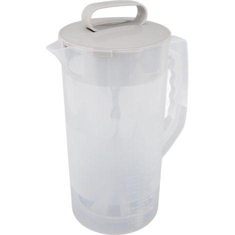 Extracteur de jus manuel 2000 ml avec graduation transparente et couvercle hermétique, pour une utilisation domestique. (1/5)