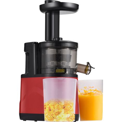 Extracteur à jus masticateur lent, Extracteur de jus à pressage lent avec moteur silencieux, facile à nettoyer, pour fruits et légumes, prise européenne (1/5)
