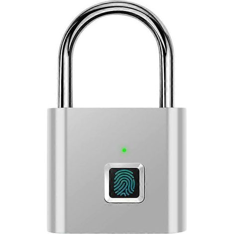 Cadenas antivol USB à empreinte digitale pour casiers, valises, sacs à dos, etc. (1/5)