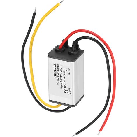 DC/DC-Wandler 24 V auf 12 V, hocheffizientes Abwärtsnetzteil, 3 A (1/5)