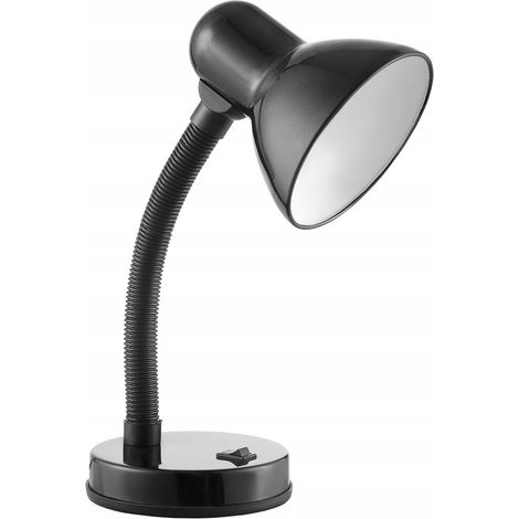 Lampe de bureau Virone Fupi, lampe de bureau noire, puissance jusqu'à 40 W, 1 pièce. (1/5)