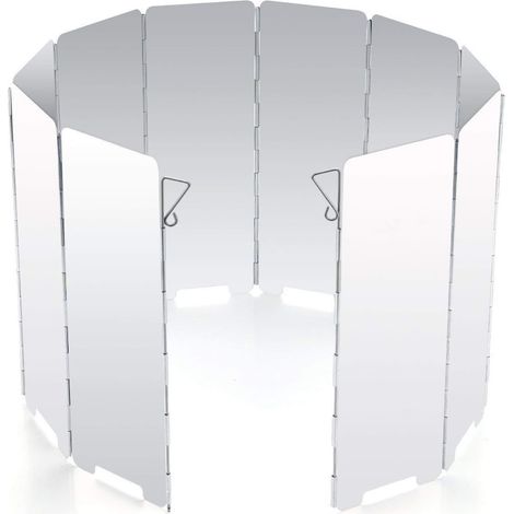 Pare-vent en aluminium pour réchaud de camping, protection contre le vent pour grillade et équipement de cuisine extérieure (1/5)