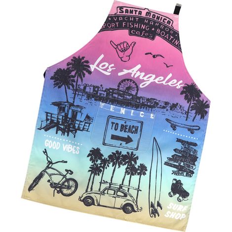 Tablier de cuisine unisexe imprimé de motifs de dessins animés, accessoire de cuisine et de ménage n° 8 (1/5)