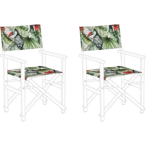Ersatzstoff für Gartenstühle 2er Set CINE Grün
