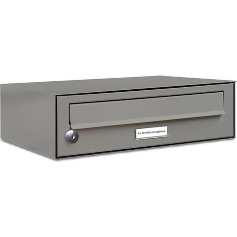 1er Premium Briefkasten RAL Farbe 9007 für Außen Wand Postkasten L (1/5)