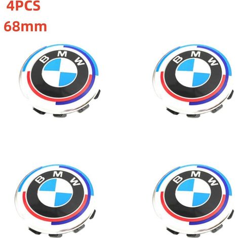 NURIA-Cache moyeu jante BMW 68mm-Enjoliveur centre roue-Convient pour le remplacement des enjoliveurs BMW-Couleurs de l'anniversaire (1/2)