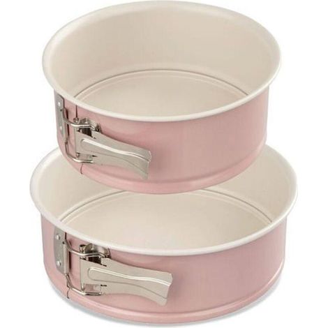 Dr Oetker Conjunto de moldes desmontables plateados de 18 y 20 cm (1/3)