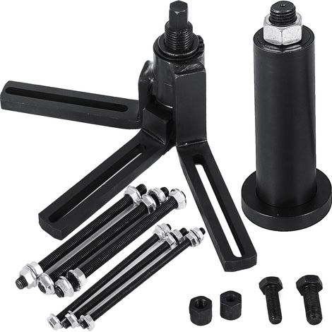 Outil Séparateur de Carter Garage Reparation Auto Extracteur de Carter Réglable à 360 Degrés Extracteur Carter Moteur 2 et 4 Temps Extracteur de Vilebrequin avec Boulons de Fixation 30x10x13cm (1/5)