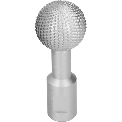 Fraise sphérique pour le travail du bois, résistante à l'usure, lime rotative de 10 mm pour meuleuse d'angle 100, argent (1/5)