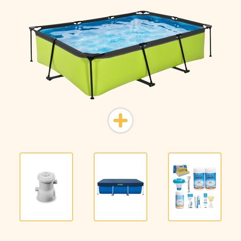 Exit-toys Piscine Exit Rectangulaire - 300x200x65 cm - 4-pièces SCB63 (1/5)