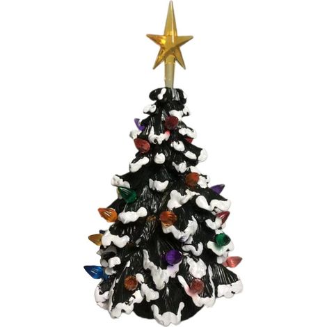 Weihnachtsbaum aus Kunstharz mit LED-Beleuchtung für Partydekoration und Weihnachtsgeschenk (1/5)