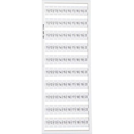 Cornice con marcatori 10x 11-20 209-503 /5 pezzi/