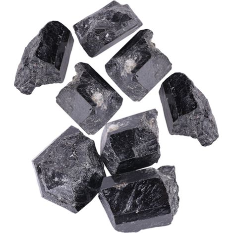 1 pièce de Quartz Noir Naturel Brut avec Tourmaline, Pierre Minérale de Guérison (1/5)