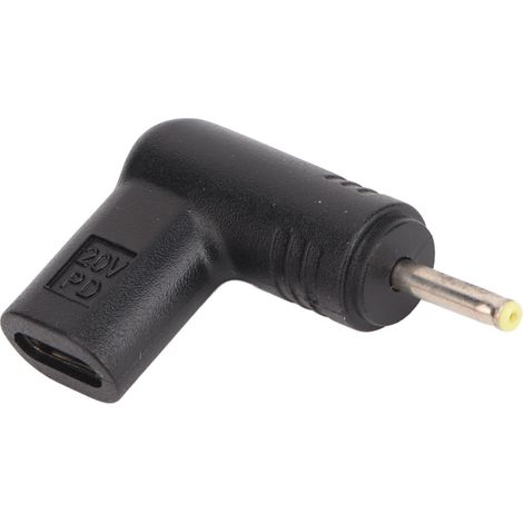 USB-C-Buchse auf DC-Stecker-Adapter, 2,5 x 0,7 mm, 18,5 bis 20 V, 100 W, PD-Schnellladung, E-Mark-Chip (1/5)