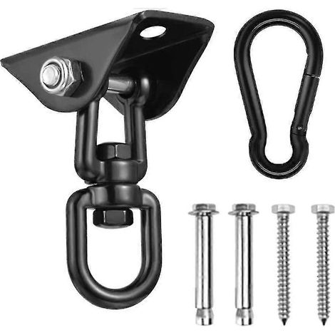 Filiyano – Kit de suspension pour hamac, crochets de suspension robustes pivotant à 360° pour chaise suspendue, chaise, arbre (1/5)