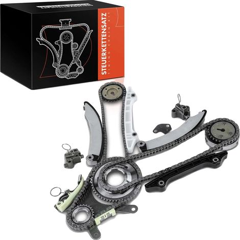 Kit de cadena de distribución, apto para modelos Jeep y Dodge, compatible con motores de 3.7L, aleación de metal duradera, control de sincronización fiable, mejora de la eficiencia del motor. (1/5)