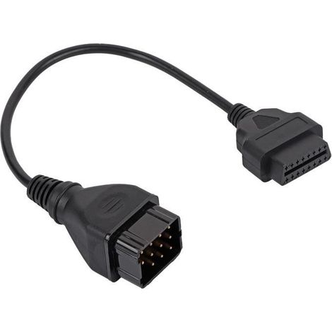 Câble de diagnostic Câble de Diagnostic Connecteur OBD2 Adaptateur 12 Broches à 16 Broches Adapté pour Renault (1/4)